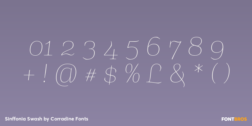 Sinffonia Swash Font Poster #1