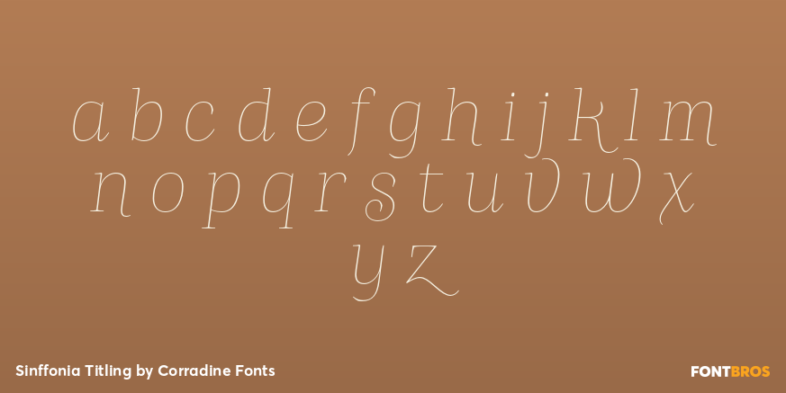 Sinffonia Titling Font Poster #1
