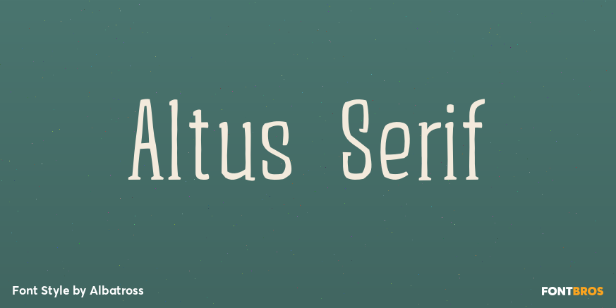Altus Serif Poster