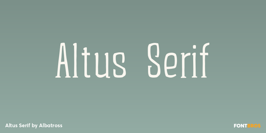 Altus Serif Font Poster #1