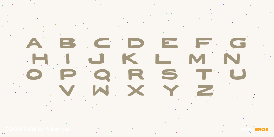 BOOM Solid Font Poster #2