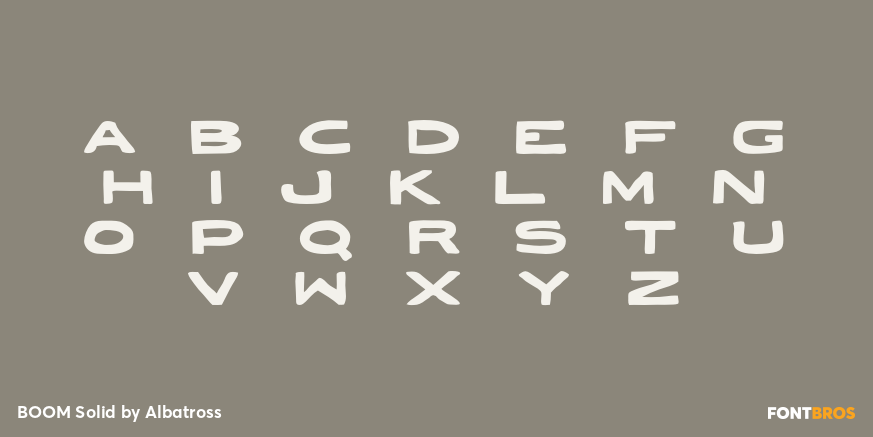 BOOM Solid Font Poster #3