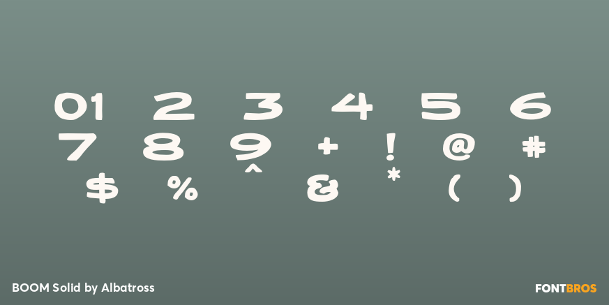 BOOM Solid Font Poster #4