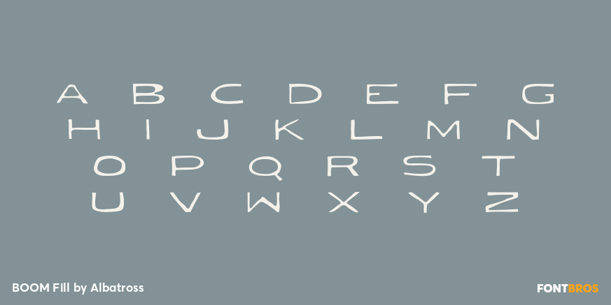 BOOM Fill Font Poster #1