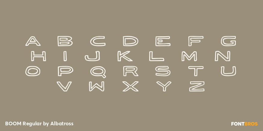 BOOM Regular Font Poster #2