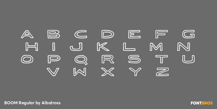 BOOM Regular Font Poster #3