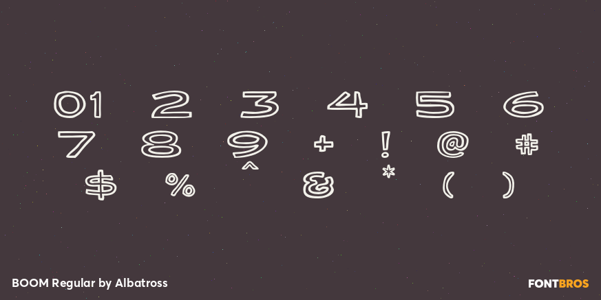 BOOM Regular Font Poster #4