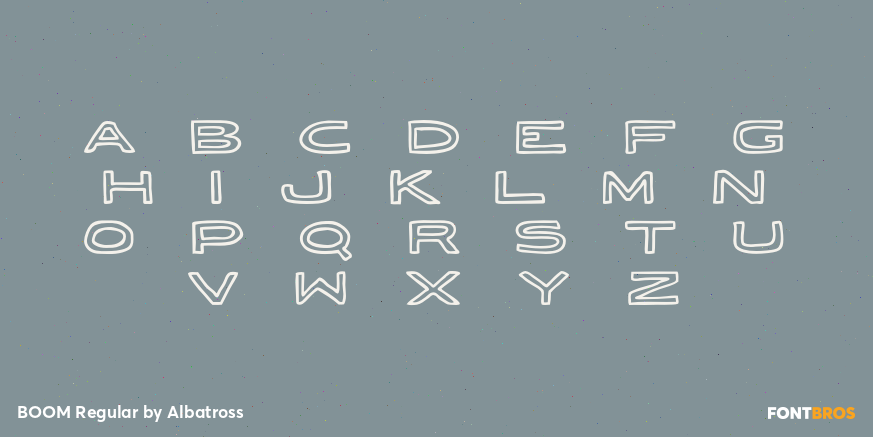 BOOM Regular Font Poster #1