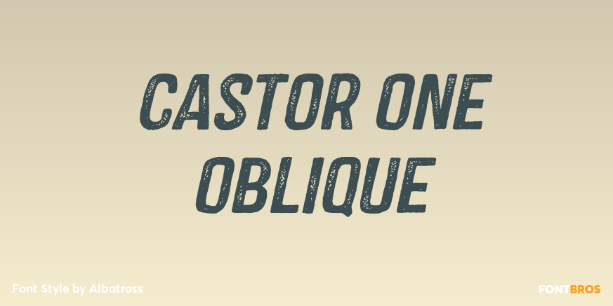 Castor One Oblique Poster