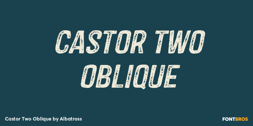 Castor Two Oblique Poster