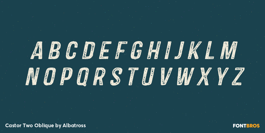 Castor Two Oblique Font Poster #1