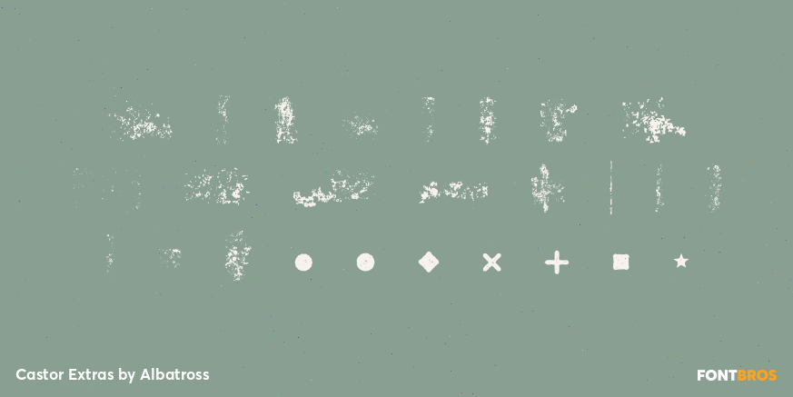 Castor Extras Font Poster #2