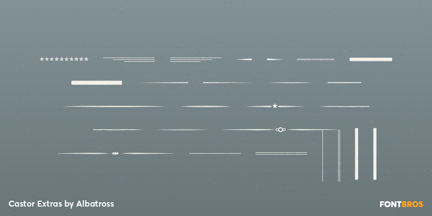 Castor Extras Font Poster #3