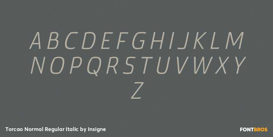 Torcao Normal Regular Italic Font Poster #2