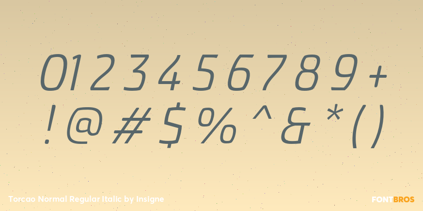Torcao Normal Regular Italic Font Poster #4