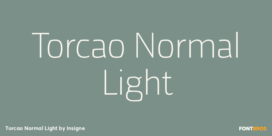 Torcao Normal Light Font Poster #1