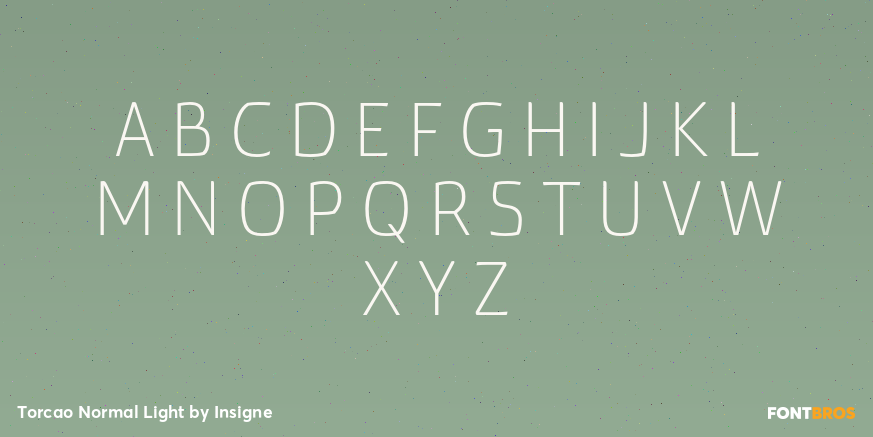 Torcao Normal Light Font Poster #2
