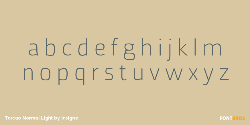 Torcao Normal Light Font Poster #3