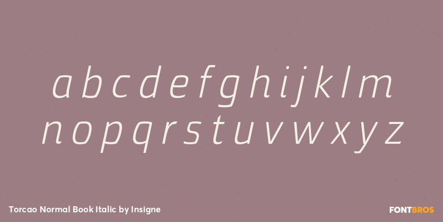 Torcao Normal Book Italic Font Poster #1
