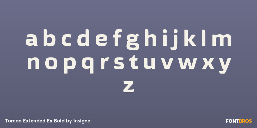 Torcao Extended Ex Bold Font Poster #3