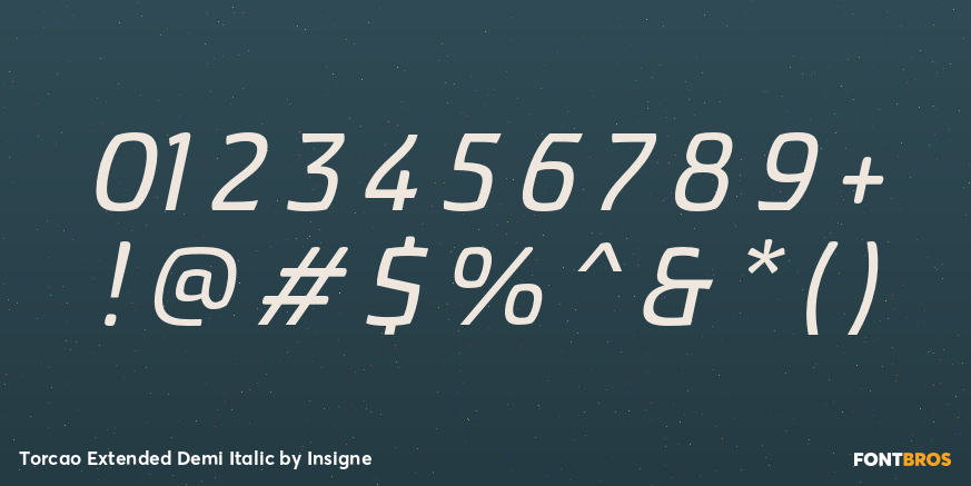 Torcao Extended Demi Italic Font Poster #4