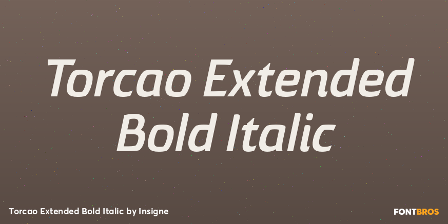 Torcao Extended Bold Italic Font Poster #1