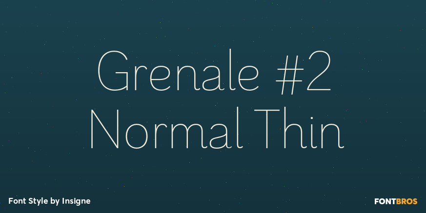 Grenale #2 Normal Thin Font Poster #1