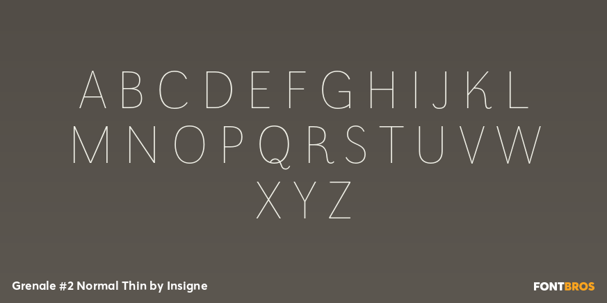 Grenale #2 Normal Thin Font Poster #2