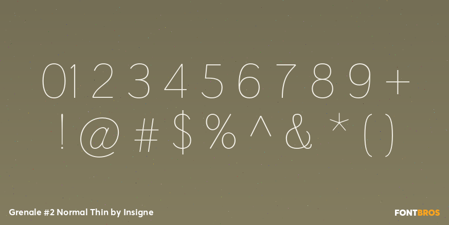 Grenale #2 Normal Thin Font Poster #4