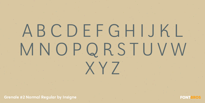 Grenale #2 Normal Regular Font Poster #2