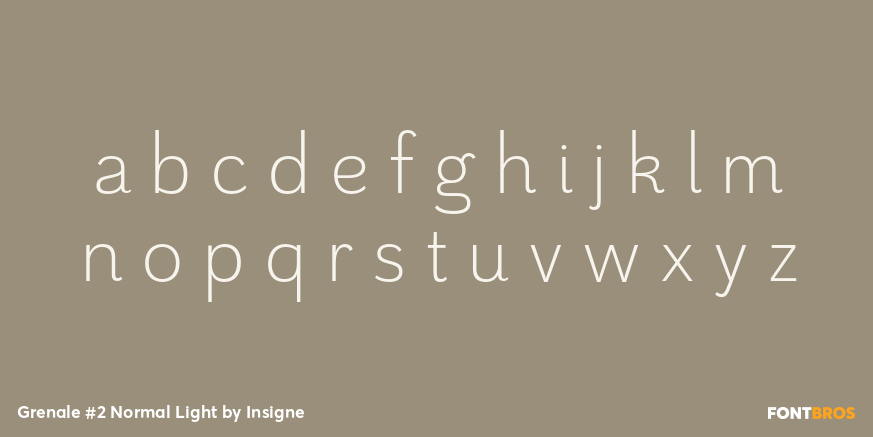Grenale #2 Normal Light Font Poster #3