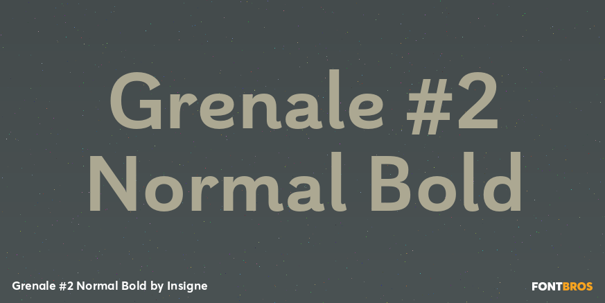Grenale #2 Normal Bold Font Poster #1