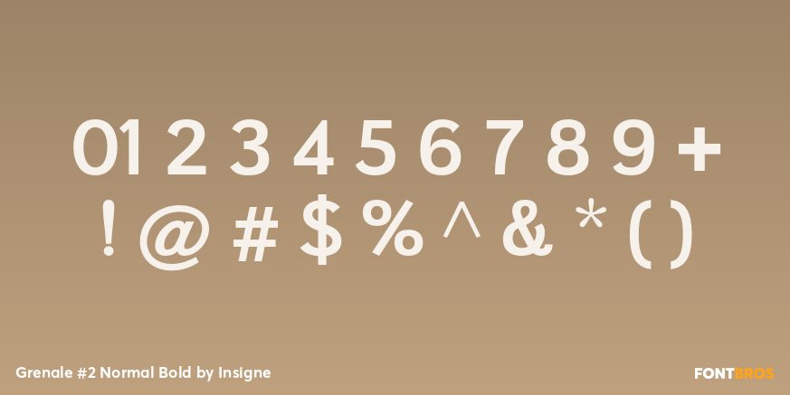 Grenale #2 Normal Bold Font Poster #4