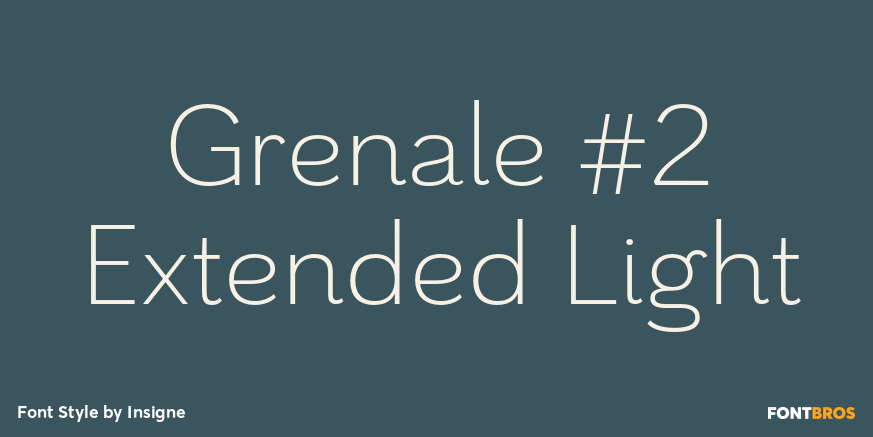 Grenale #2 Extended Light Font Poster #1