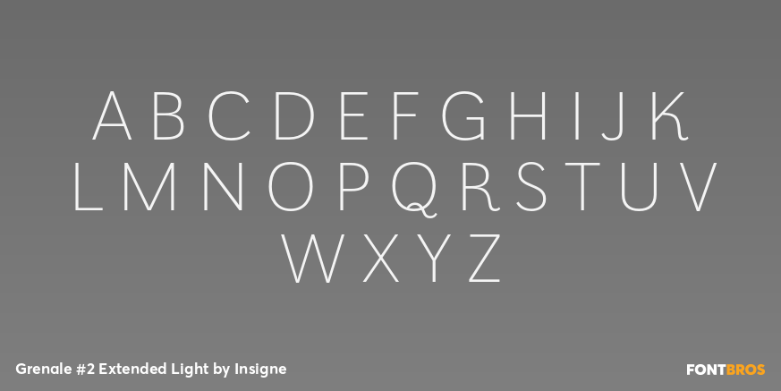 Grenale #2 Extended Light Font Poster #2