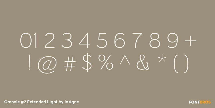 Grenale #2 Extended Light Font Poster #4