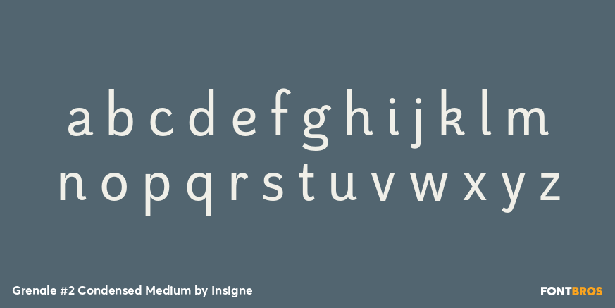 Grenale #2 Condensed Medium Font Poster #3