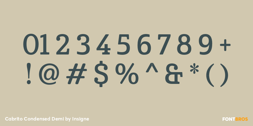 Cabrito Condensed Demi Font Poster #4