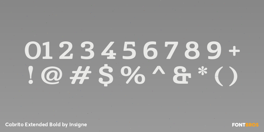 Cabrito Extended Bold Font Poster #1