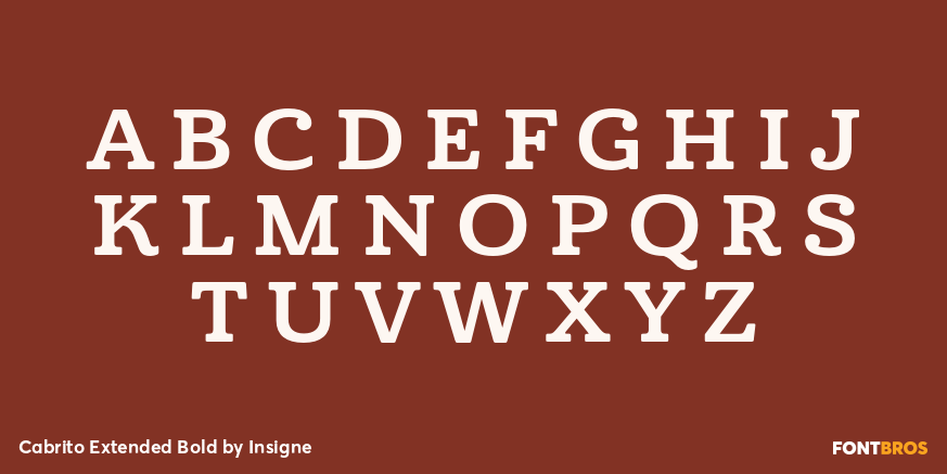 Cabrito Extended Bold Font Poster #1