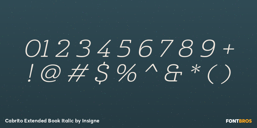 Cabrito Extended Book Italic Font Poster #4