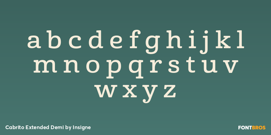 Cabrito Extended Demi Font Poster #3