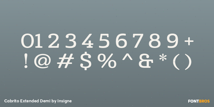 Cabrito Extended Demi Font Poster #4