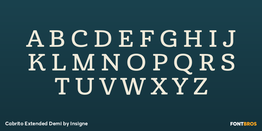 Cabrito Extended Demi Font Poster #1