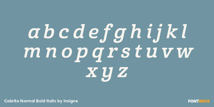Cabrito Normal Bold Italic Font Poster #3