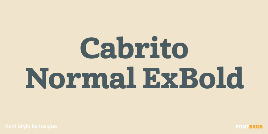Cabrito Normal ExBold Poster