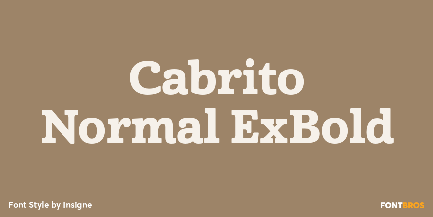Cabrito Normal ExBold Poster