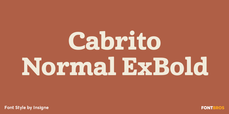 Cabrito Normal ExBold Poster