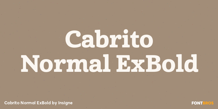 Cabrito Normal ExBold Poster