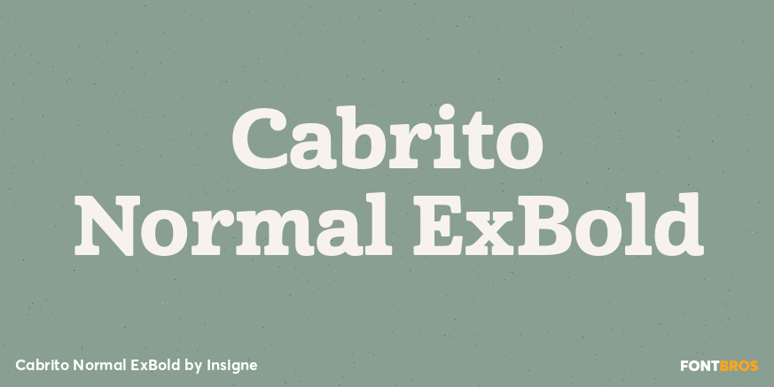 Cabrito Normal ExBold Poster